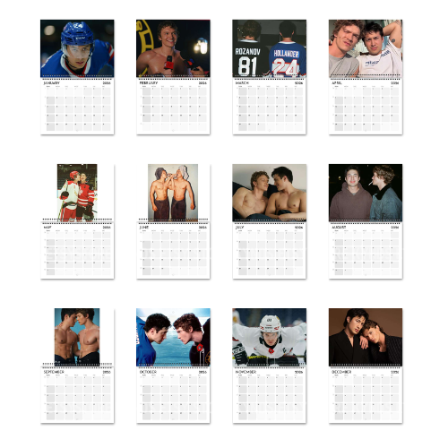 Heated Rivalry Hollanov 2026 Wall Calendar Vol. 3